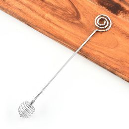 Mode Hot Rvs Honey Lepel Stick Keuken Honing Roer Bar Swizzle Stick Ei Beatter Whisk Mixing Tool LX3511