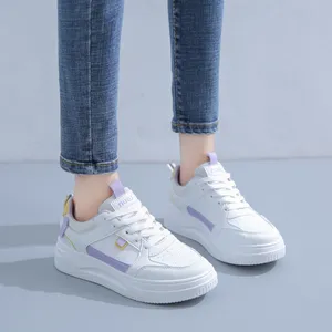 Chaussures flatboard pour femmes Hotsale Fashion Blanc-rose Blanc-violet printemps chaussures de sport baskets Color14