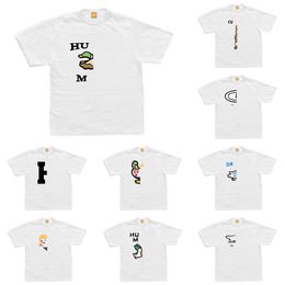 Moda camisa hecha por humanos hombres camiseta mujer diseñador para hombre camiseta Hip Hop Camisetas juveniles Letra estampado animal humano hacer tendencia camiseta ropa de verano mujer camiseta camiseta blanca