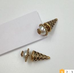 Mode ijsknop oorbellen aretes orecchini voor vrouwen feest bruiloft verlovingsliefhebbers cadeau sieraden met doos