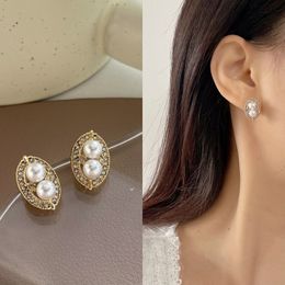 Mode Imitation Perles Boucles D'oreilles pour Femmes Exquis Zircon Papillon Fleur Boucles D'oreilles Bijoux De Mariage Cadeau