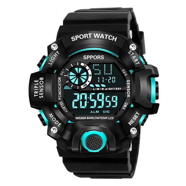 Mode infanterie sport montre électronique nouvelle LED étanche G lumineux choc horloge à main pour hommes femmes numérique coût montre-bracelet