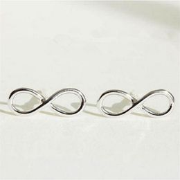 Boucles d'oreilles symboles Infinity à la mode, boucles d'oreilles numéro 8 pour femmes, entier261l