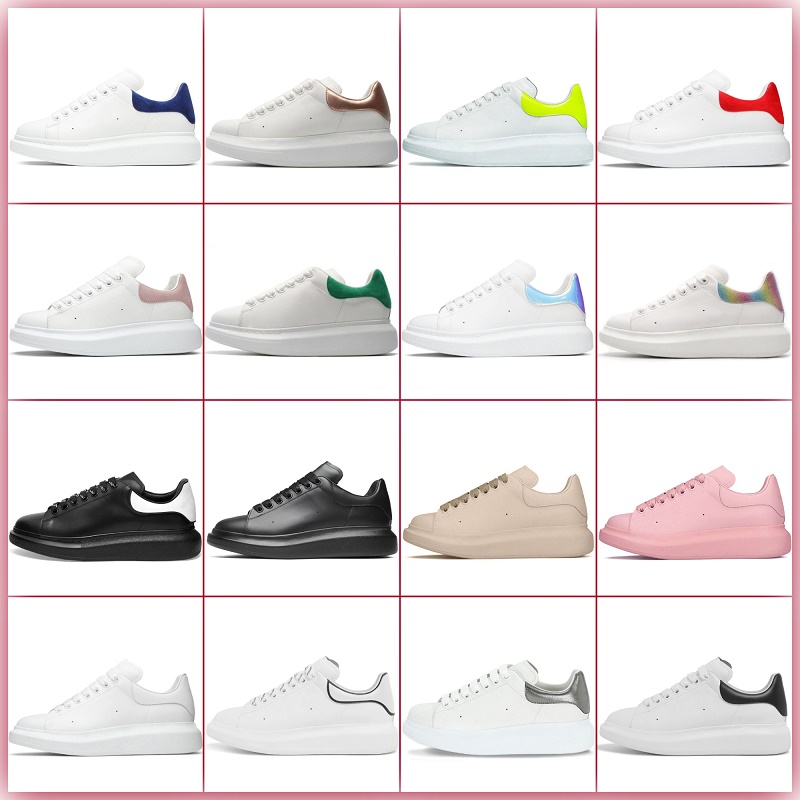 Moda Inner sapato alto Designer Homens Mulheres Grande Plataforma casual Tênis de couro com cadarço OG Branco Preto Camurça de veludo de luxo Sapatos casuais Chaussures de Espadrilles