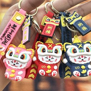 Mode -ins trend stijl sleutelhanger lente festival lucky cat sleutelhanger hanger auto sleutelhanger tas decoratie sieraden accessoires creatieve vakantiegeschenken