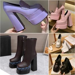Mode intrico bottes concepteur femmes Aevitas unique en cuir plate-forme bottes de luxe talon épais talons hauts chaussures taille 35-41