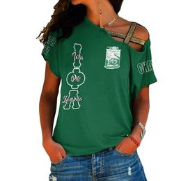 Fashion Iota Phi Lambda Sorority T-shirt personnalisé pour les filles T-shirts de femme surdimension