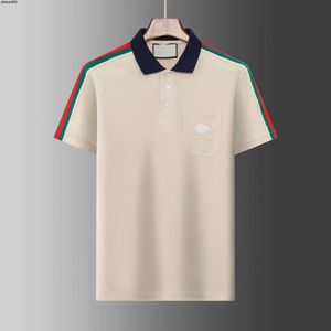 Mode Italie Designer Summer Polo Shirt Manches courtes Hommes T-shirts Lâche Solide Hip Hop Casual Business Sports High Street Polos pour hommes