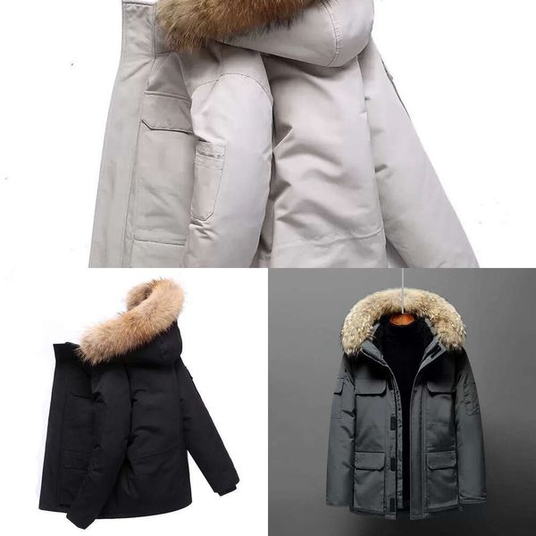 Article de mode. Vestes pour hommes Hiver Coton Parka Femme Fashiongoose Coupe-vent en plein air Couples Épaissie Manteaux chauds Designer personnalisé canadien