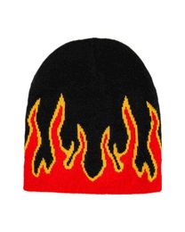 Fashion jacquard flamme beanies hiphop chapeaux en tricot chaud caps de bonnet y211113265981