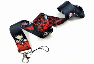 Fashion Japanese Anime Print Strap Keychain Ribbon Lanyards For Keys ID Carte Sac de téléphone Sangs de téléphone suspendus Holder Badge Lariat9988617