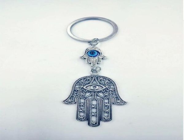 Bijoux fantaisie ailes d'ange mauvais œil Hamsa Fatima main charme bricolage porte-clés ton argent porte-clés porte-clés mode pendentif bijoux 4998208