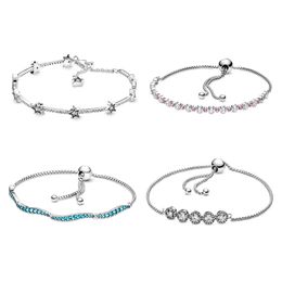 Accesorios de joyería de moda, pulseras con abalorio de estrella, pulsera diy para mujer estilo Pandora, regalo