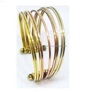 Bracciale rigido per gioielli di moda per donna Bracciale rigido aperto placcato oro rosa reale Braccialetti Punjabi di moda