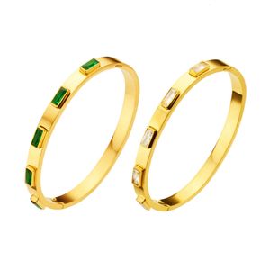 Mode sieraden armbanden armbanden zirkon goud roestvrijstalen armband retro en mode all-matching diamanten armband
