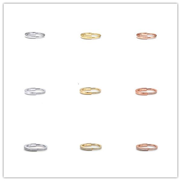 Bague de créateurs de marque de bijoux de mode: T-Series Corde Knot, Double Layered Rope Knot Classic Minimalist Style, Women's, Neutral Charm Ring, Meilleur cadeau de vacances