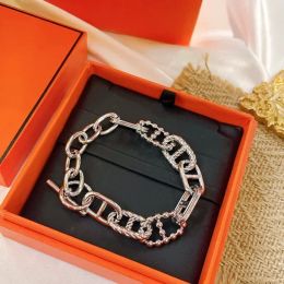 Bracelets à maillons de chaîne pour hommes et femmes, bijoux à la mode, pour amoureux de fête, cadeaux à breloques