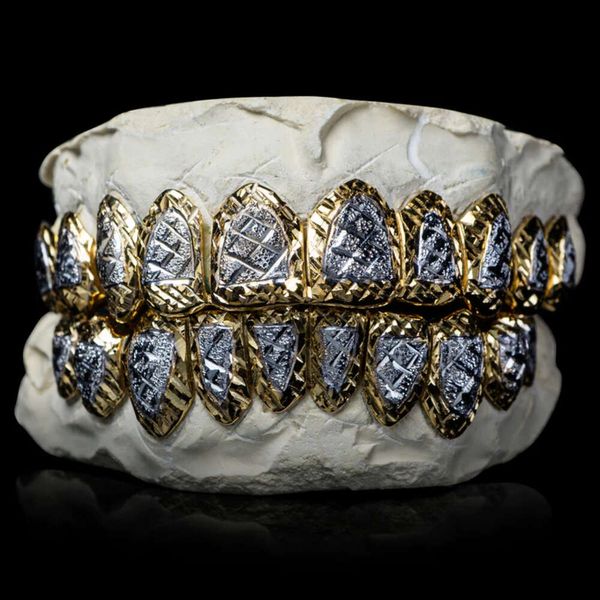 Joyería de moda Hip Hop personalizado completamente helado Diamante de talla redonda Vvs Moissanite Grillz para hombre