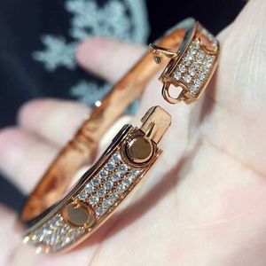 Mode sieraden ontwerper armband goud diamant armband vrouwelijke roestvrijstalen ontwerper paar breedte 7 mm valentijnsdag cadeau vriendin sieraden