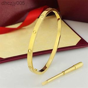 Joyería de moda Pulseras de diseño Diamante Mujer Hombre Brazalete Amor Tornillo Pulsera Joyería de lujo Clásico con incrustaciones de circonio Destornillador Brazaletes Pareja Regalo 75IK