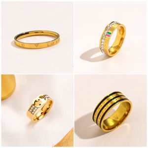 Bijoux de mode Vis Designer Anneaux 18K Plaqué Or En Acier Inoxydable Amour Anneau Fine Femmes Fournitures De Mariage Bague De Luxe Accessoires En Gros