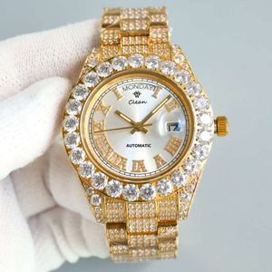 Bijoux de mode Hip Hop diamant étanche automatique montres mécaniques montre pour hommes