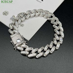 Bijoux de mode Hip Hop Moisanite Diamond Link Chain Chain Bracelet VVS Clarity Nouveau bracelet à la mode à la mode pour les hommes