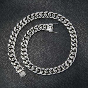 Mode sieraden Hiphop kettingen 18 20 22mm 925 Silver Moissanite Cuban Link Chain For Man