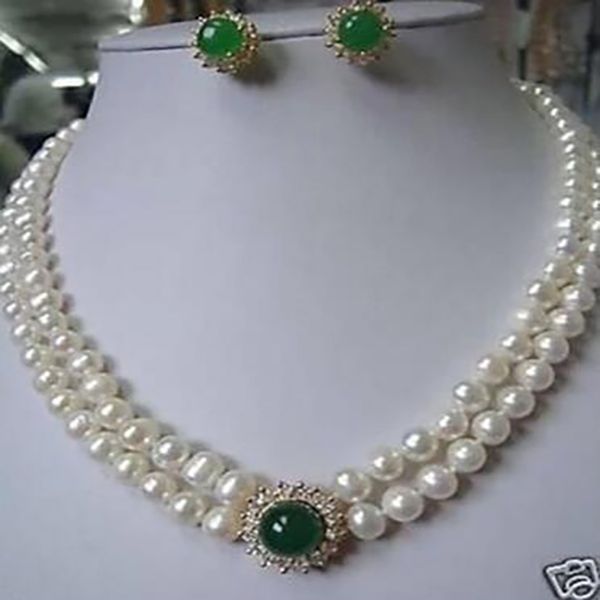 Bijoux de mode le plus noble et le plus authentique collier de perle d'eau douce de 8 à 9 mm