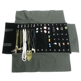 Mode Schmuck Rollen Halter Fällen Halskette Lagerung Tasche Ring Reise Veranstalter Tragbare Reise Kombination Ohrring Rolle Bag2715