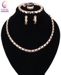 Juego de joyas de moda Nigeria Nigeria Africana Peads Collar collar de joyas Anillo de joyas de boda para mujeres2762823