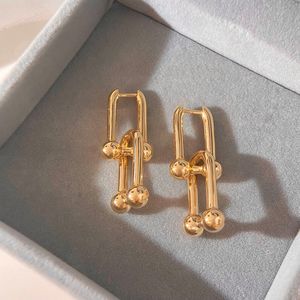 mode-sieraden stud bungelen slijtvaste oorbellen voor dames 925 sterling zilver 18k goud rosé goud