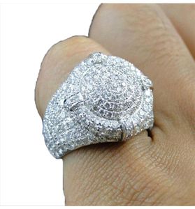 Bijoux de mode Vintage Men Ring Classical Full Diamonds Punk Designer Rocks Rock 18K Gold Plated Rings Trendy Retro Male R9902224