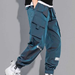 Jogger de moda Producto Casual Hip Hop Hit Pocket Pantalón de hombre Negro Gery Sólido Deportes Pantalones de chándal de algodón P230529