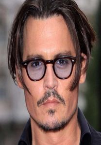 Fashion Johnny Depp Style Round Sunglasses Clear getinte lens merk ontwerpfeestje show zonnebril de sol8285134