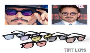 Mode Johnny Depp Style Round Lunettes de soleil Men Clear Tinted Lens Brand Design Party Show Sun Glasses Oculos de Sol Eyewear5364082