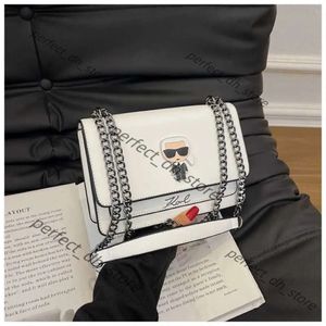 Mode Karl Lagerfield Nieuwe Koreaanse creatieve schoudertasketen Kleine vierkante luxe ontwerper Cross Body Bags Dames Handtassen 14