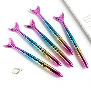 Mode Kawaii coloré sirène stylos étudiant écriture cadeau nouveauté sirène stylo à bille papeterie école fournitures de bureau JL1424