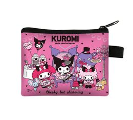 Mode kawaii rose violet kuromi purs-purs à bandoulière à grande capacité sac à fermeture éclair accessoires 25 styles