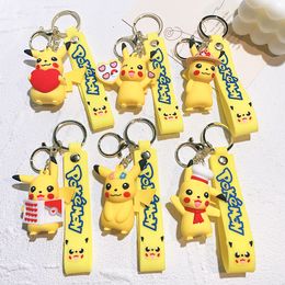 Mode Kawaii Six Styles Character Sieraden Keychains Backpack Car Fashion Key Ring Accessories Kids Gift