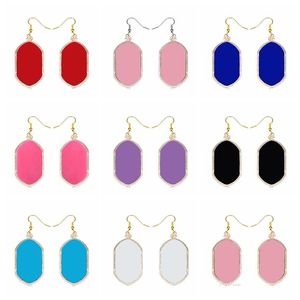 Mode Surface Lisse Or DangleFashion Surface Lisse Or Dangle Boucles D'oreilles Signature Boucles D'oreilles Pour Les Femmes De Noce Bijoux Drop Shippi