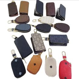 Fashion Key Buckle Bag Car Keychain Handmade Luxury Designer de luxe Geatic Le cuir Keches Men Femmes Purs à bille