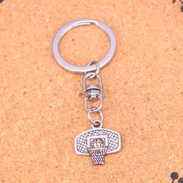 Mode sleutelhanger 20 * 19mm basketbal mand hangers diy sieraden auto sleutelhanger ring houder souvenir voor geschenk