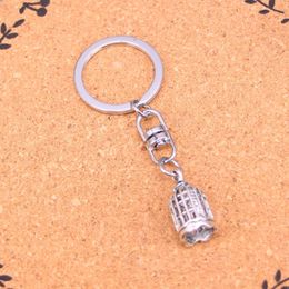 Fashion Keychain 22 * ​​11 mm Birdcage Pendants Bijoux bijoux de bijouterie Clai-Chain Ring Holder Souvenir pour cadeau