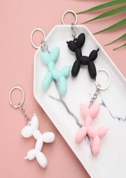 Mode sleutelhanger charme schattige ballonhond paar sleutelring creatieve cartoon mobiele telefoon tas auto hanger Fun Keychains2612183