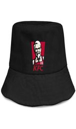 Mode KFC unisex opvouwbare emmer hoed cool team visser strandvisor verkoopt bowler cap logo kfc font kentucky gefrituurde kip lem7022314
