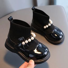 Mode enfants chaussures décontractées fond souple princesse bottes courtes filles baskets confortable marche sans lacet chaussures de sport enfants garçons 240129
