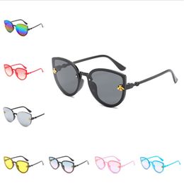 Fashion Kids Designer Lunettes de soleil belles filles polonaises ternes garçons lunettes de soleil infantile ultraviolette pouces mignonnes lunettes de lune