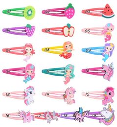 Mode enfants filles cheveux accessoires sirène Unicon Barrettes pinces à cheveux épingles à cheveux mignon enfants Clippers3700776