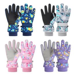 Fashion Kids Handschoenen Winter Fleece Warm Cartoon Kinderen Dikke Outdoor Ski Wanten voor Jongens En Meisjes 913 Jaar Oud 231225